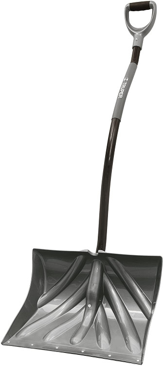 Truper 33813 18-Inch Ergonomic Snow Shovel with Cushioned D-Grip Handle