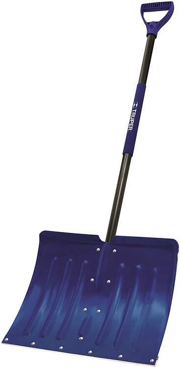 Truper 33816 18-Inch Aluminum Snow Shovel with Reinforced Metal Wear Strip