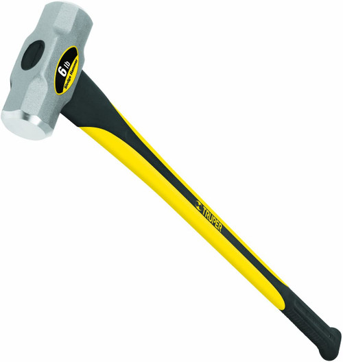 Truper Sledge Hammer Fiberglass Handle with Rubber Grip 36-Inch