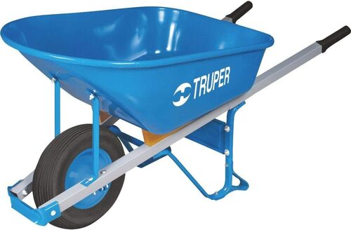 Truper Cu Ft Stainless Steel Tray Wheelbarrow Landscaper w/Steel Handle