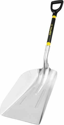 Truper  31295 Tru Pro Heavy Gauge Aluminum Scoop Steel D Handle, Size 14"