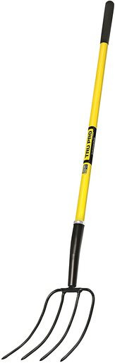Truper 30320 Tru Pro 50-Inch Manure Fork 4-Tine Fiberglass Handle 10-Inch Grip