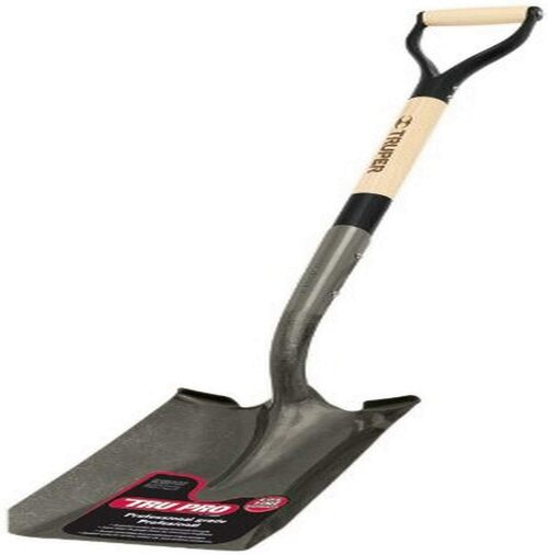 Truper 31210 Tru Pro Square Point Shovel with D-Handle 30-Inch