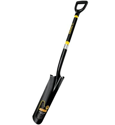Truper 31285 Tru Pro 16-Inch Drain Spade with Fiberglass D-Handle