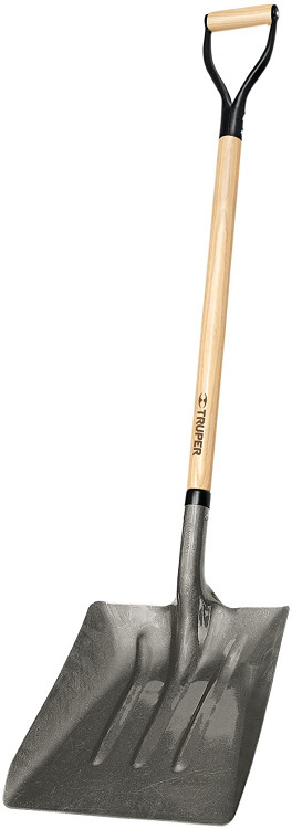 Truper 33116 Tru Pro  Coal or Street Cleaner Shovel Blade D Handle