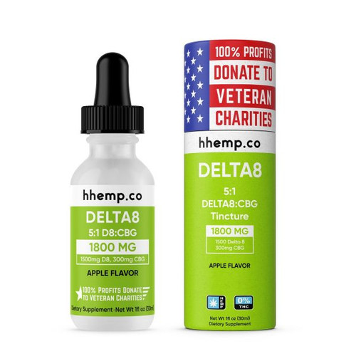 Hhemp D8 Tincture Apple D8-CBG (30Ml)