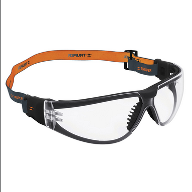 Truper 15304 Safety glasses transparent with elastic band Active