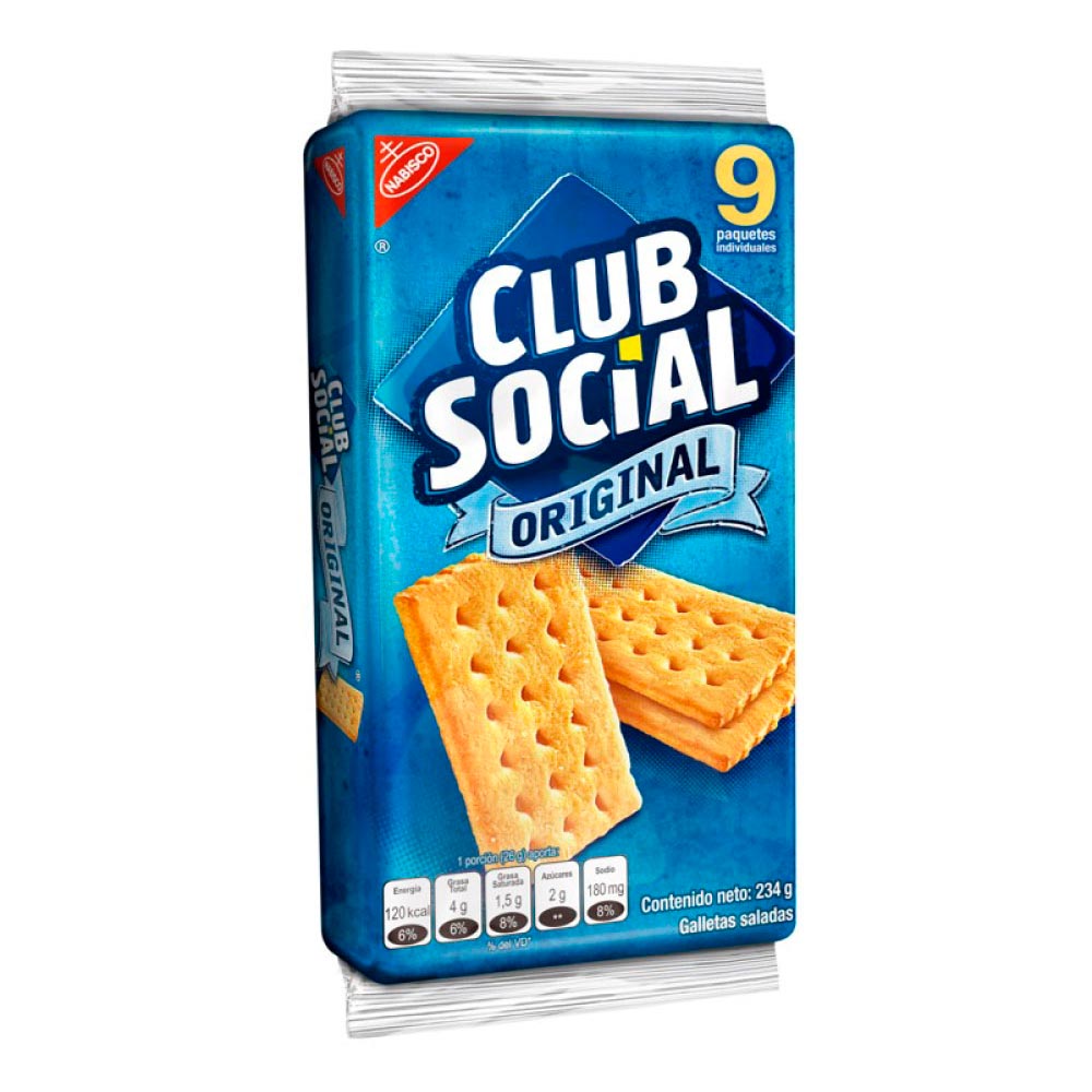 Nabisco Club Social Salted Crackers 8.12 Oz                                                                       