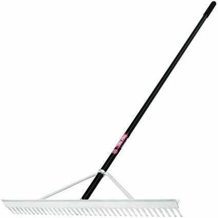 Truper 32400 Tru Pro 36" Aluminum Rake  Aluminum Handle 66"