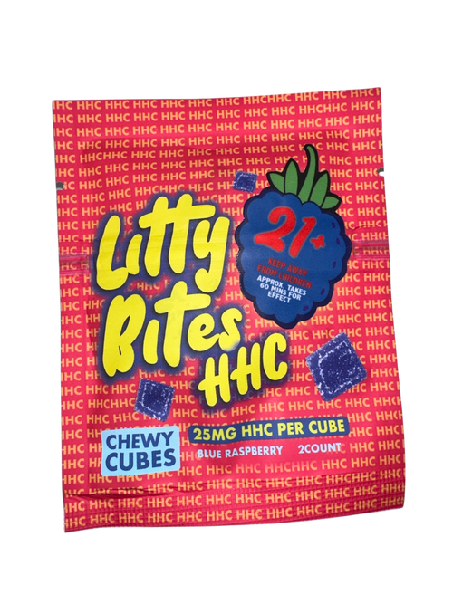 Litty Bites L1107 Gummies HHC Blue Raspberry 2 Ct. 