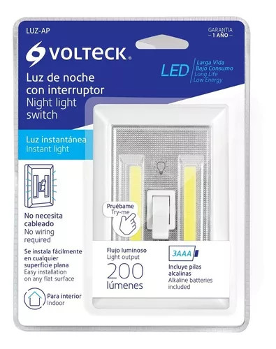 Volteck 49970 High Intensity Led Wall Light with Wall Switch 200Lm