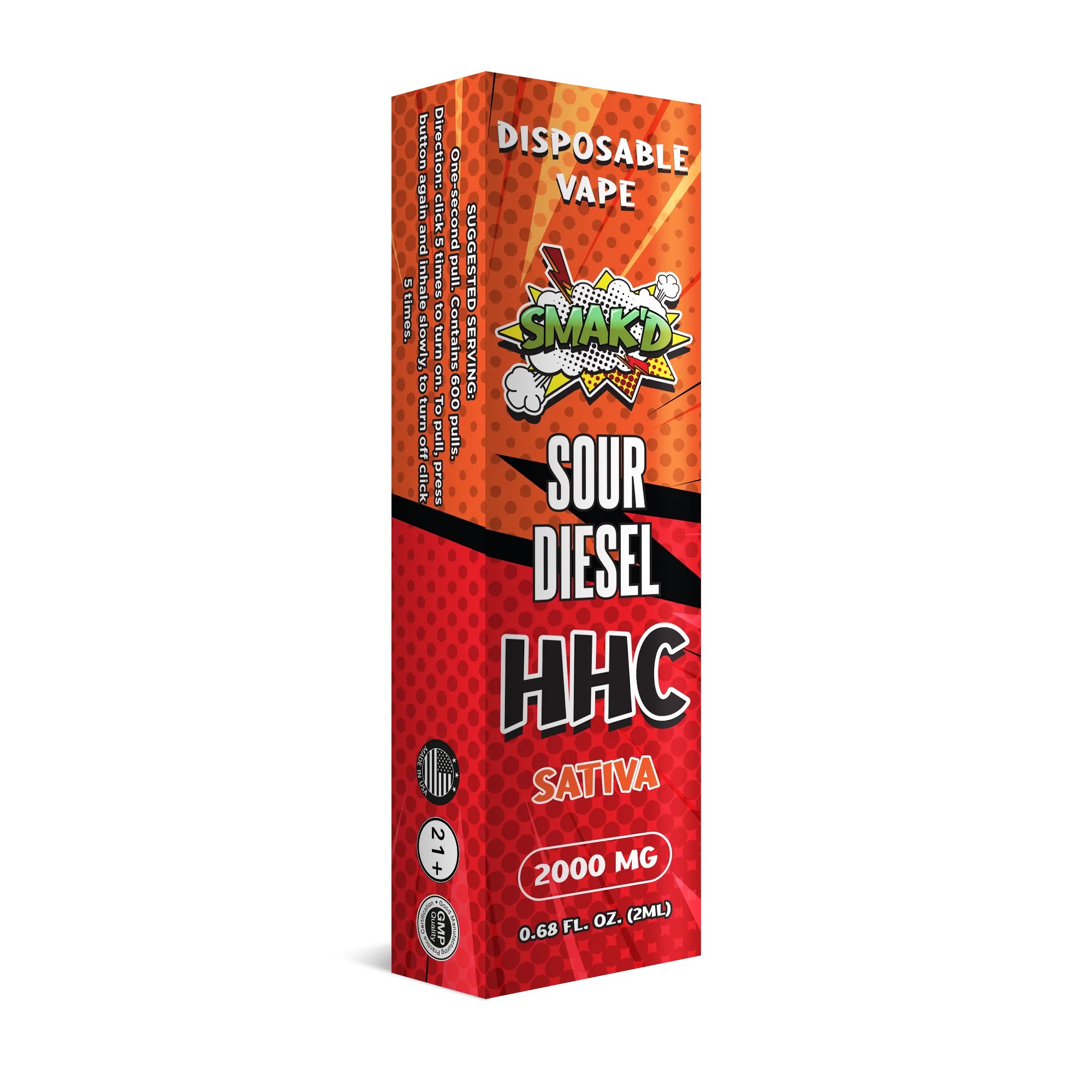Smak'd HHC Smoke Disposable Vape (1 Inner Piece) 0.68 Oz.