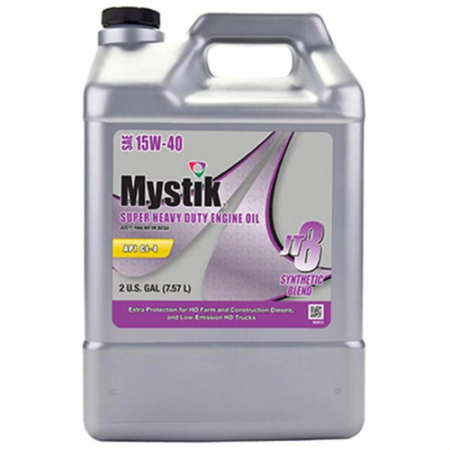 Mystik Super H-Duty SAE 15W-40 Synthetic Blend Motor Oil 2 Gallon
