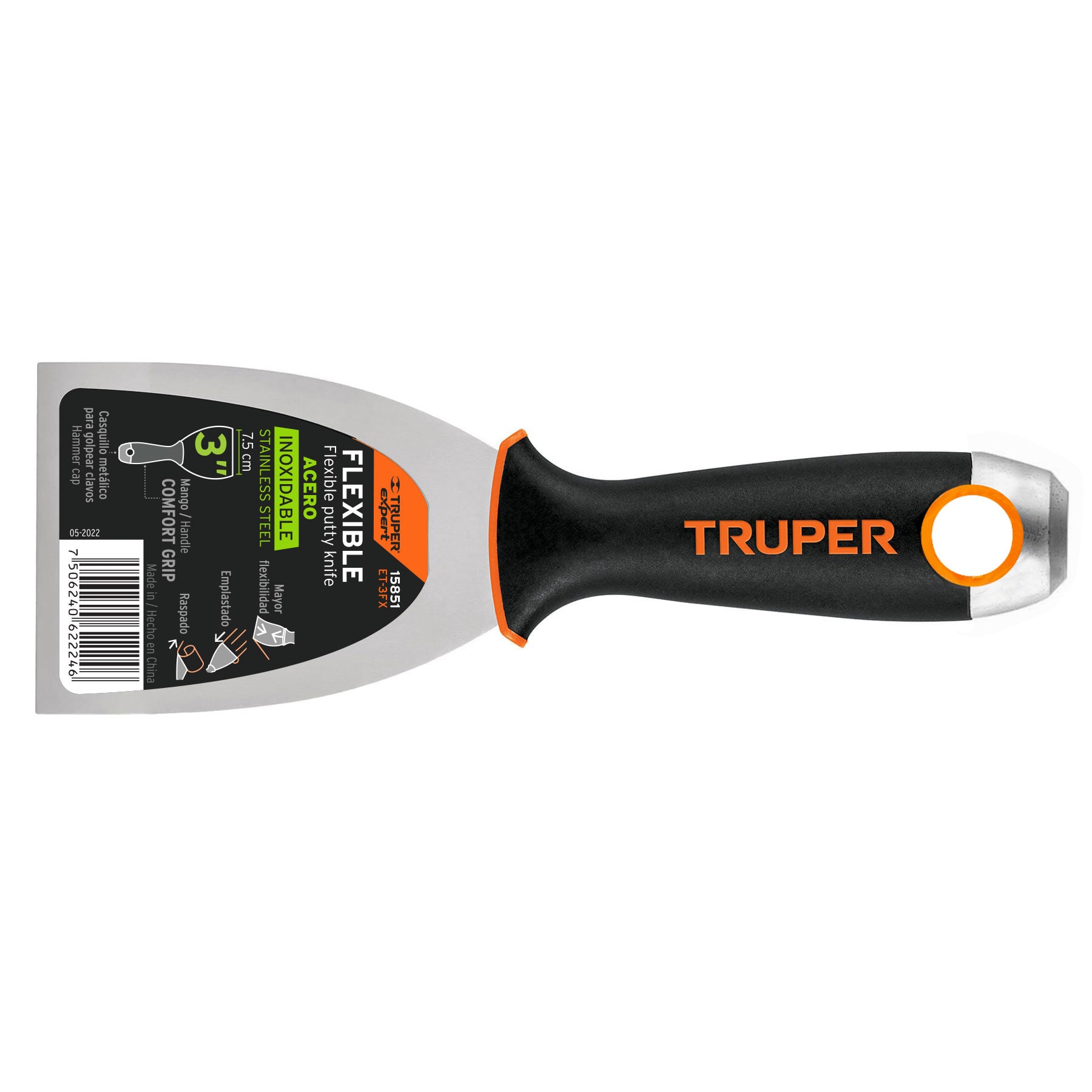 Truper Stainless Steel Flexible Putty Knives