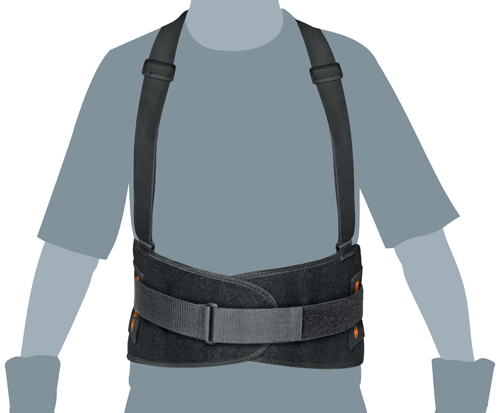 Truper Double Pull Lumbar Back Braces with Shoulder Straps