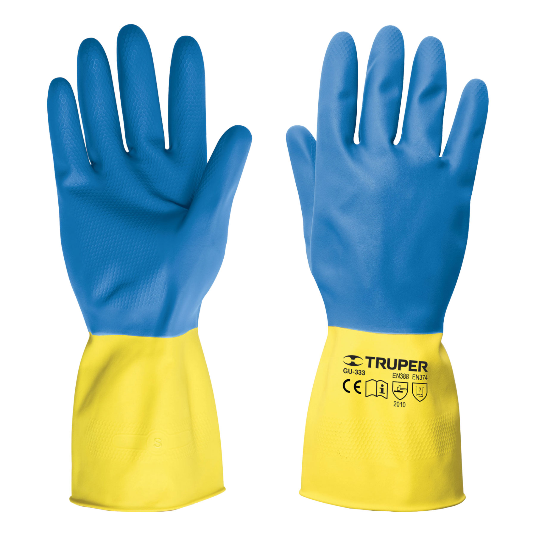 Truper Neoprene Coated Latex Gloves Long Cuff