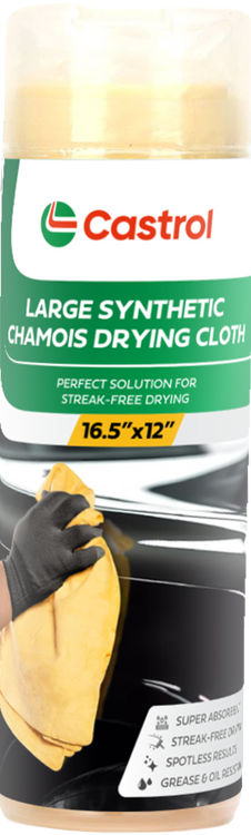 Castrol Syntetic Chamois Drying Towel Auto Car