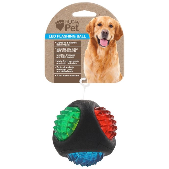 Hug my Pet Ball Shape Dog Toy Led Flashing