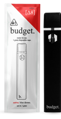 Budget D8 Premium Disposable Vape Micro-USB Recharging Port 1Gram