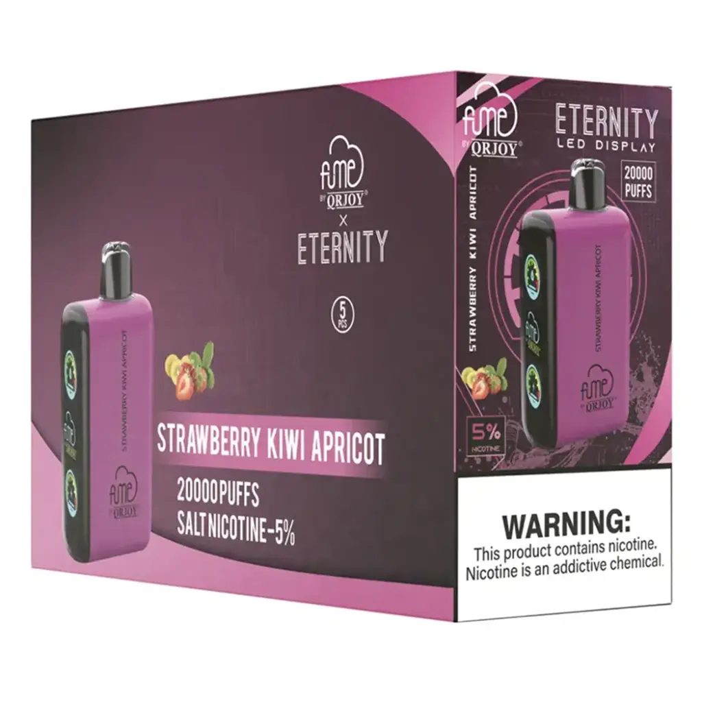 MegaWatts. Fume Eternity QRJoy Disposable Vape Saltnic Turbo Mesh Coil 20K  Puffs 21Ml 5%