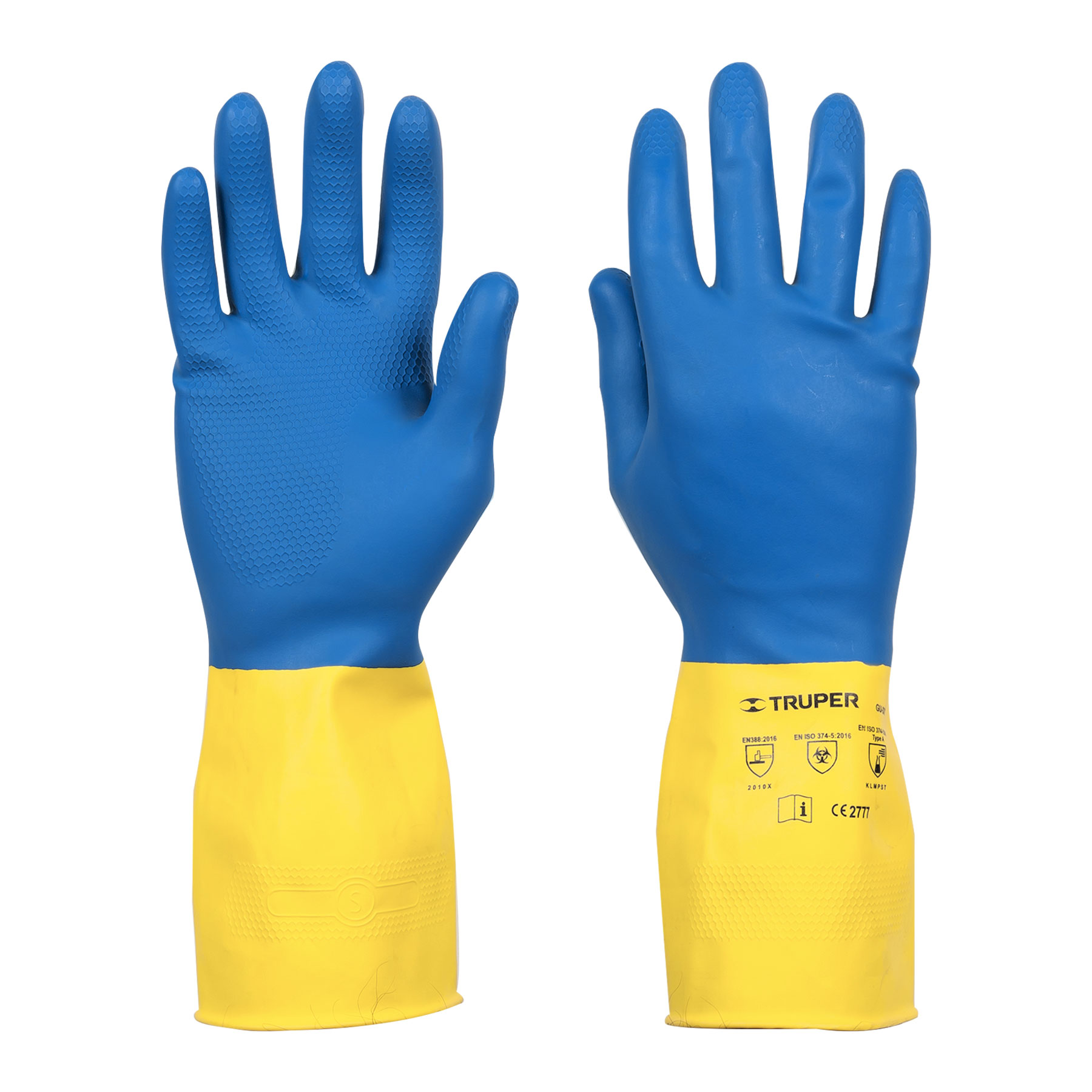 Truper Neoprene Coated Latex Gloves Long