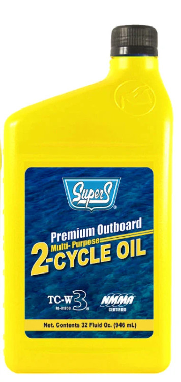 Super S Premium Motor Oil 2 Cycle Multipurpose 32 Oz.