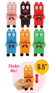 Animolds Shake Me Piggie 6.5"