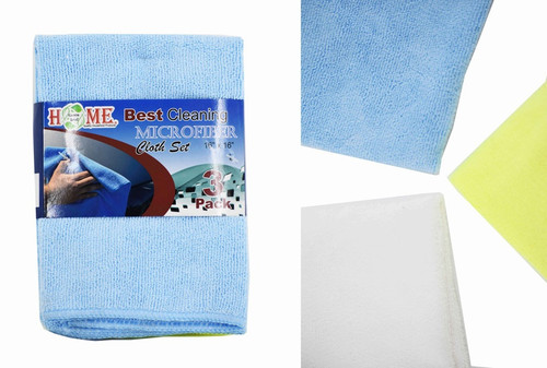 Uniware Microfiber Cloths Cleaning 16" X 16Ð²ÐÑ 3 Pcs